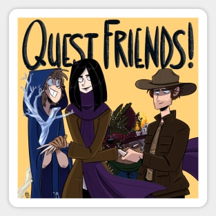 Quest Friends! Logo (Flashback Future) Magnet